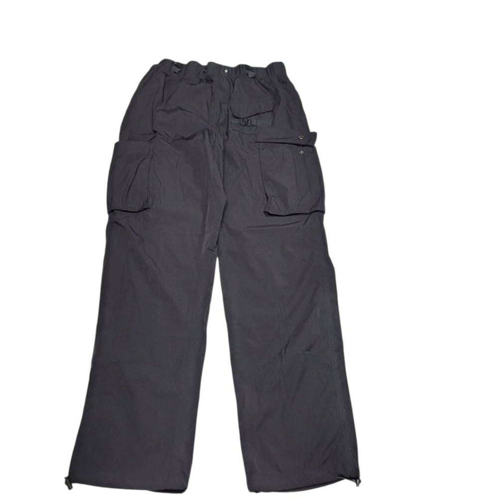 American Stitch Nylon Pants Stretch‎ Waist Snap Pockets Women's Junior XL Black